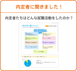 内定者に聞きました！