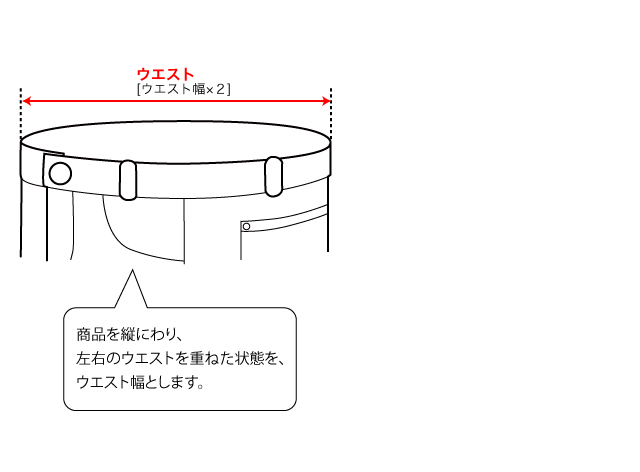 パンツの測り方